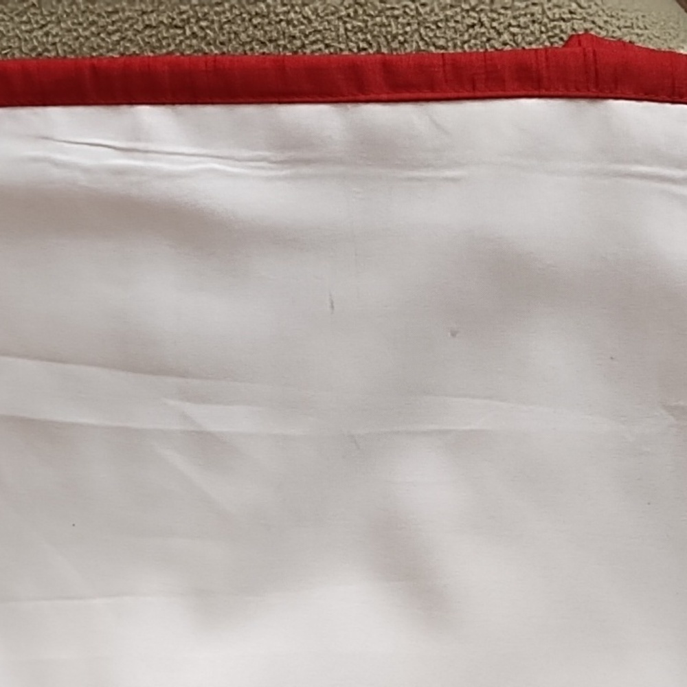 Final Price Panel Curtains 84 x 48 Inches Each Panel World Market Raspberry Red - Picture 6 of 8